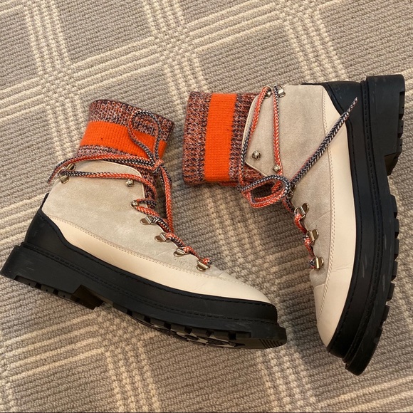 Chanel Calfskin Suede Knit Boots - Picture 8 of 10